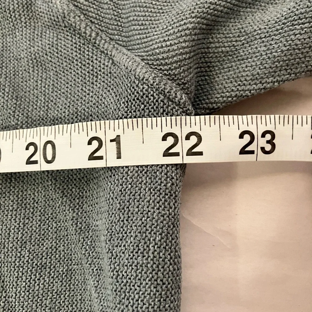 Peruvian‎ Connection Open Cardigan Women's L 100% Linen 3/4 Sleeves quiet luxury
